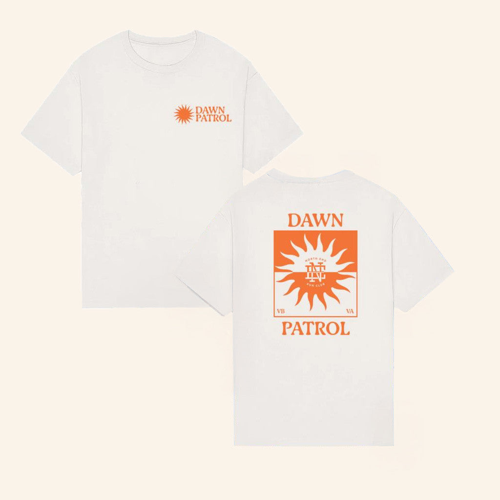North End Run Club Merch Dawn Patrol T-Shirt White Gifts For Friends North End Run Club Merch Dawn Patrol T-Shirt White Gifts For Friends