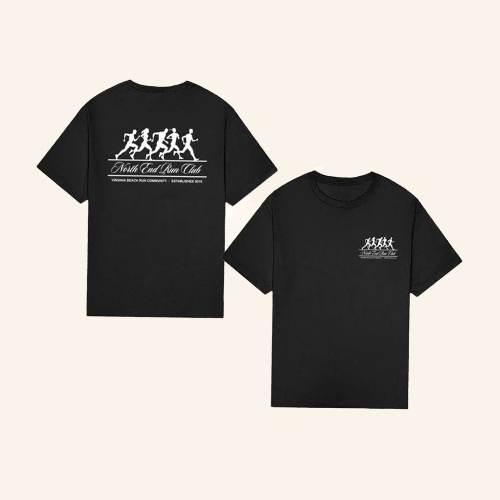 North End Run Club Merch Fleet T-Shirt Black Gifts For Besties North End Run Club Merch Fleet T-Shirt Black Gifts For Besties