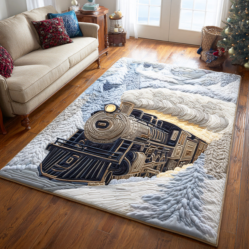 North Pole Express Area Rug Christmas Entry Way Decor Xmas Gifts For Son