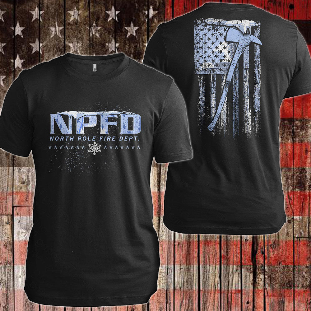 North Pole Fire Department T-Shirt NPFD Christmas Shirt Design Gifts For Firefighter North Pole Fire Department T-Shirt NPFD Christmas Shirt Design Gifts For Firefighter
