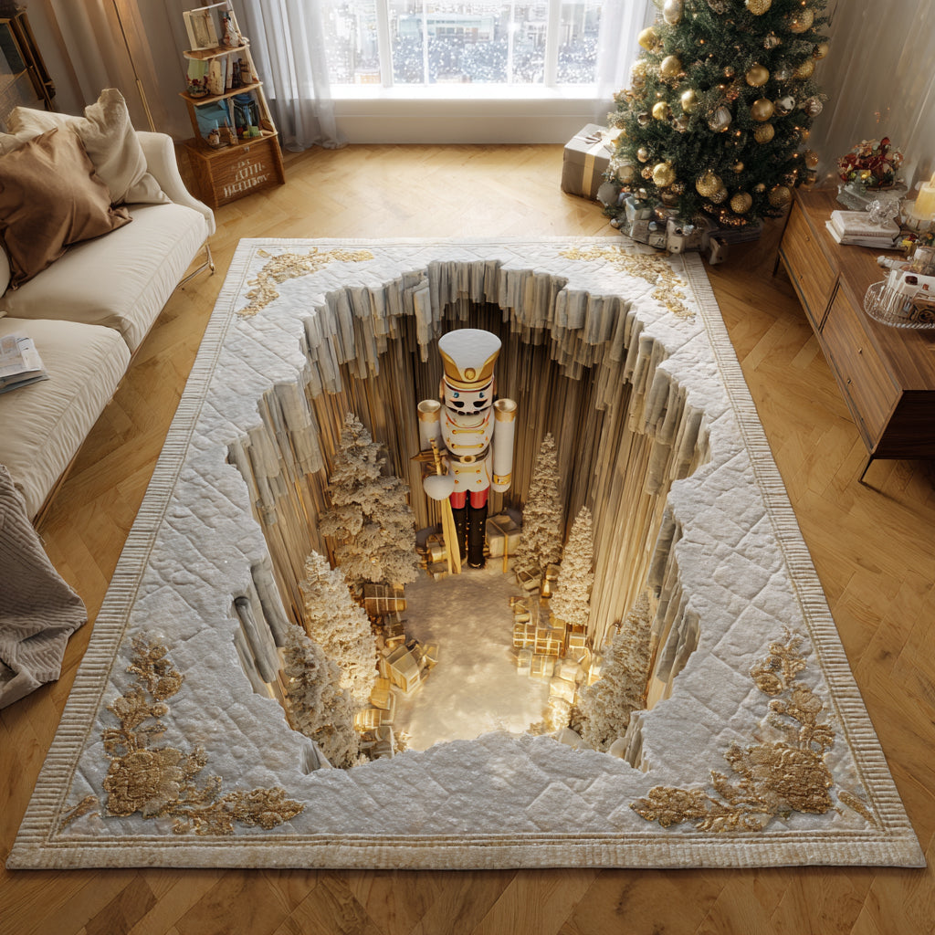 North Pole Gate Area Rug Dining Table Decor Christmas Gifts For Grandmother