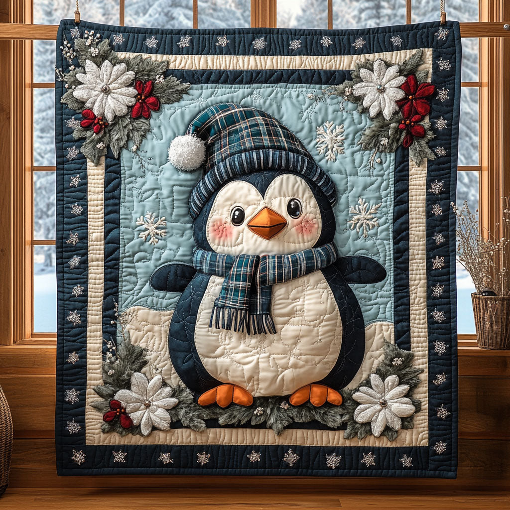 North Smile Quilted Blanket Nice Christmas Throw Blanket Family Christmas Gifts