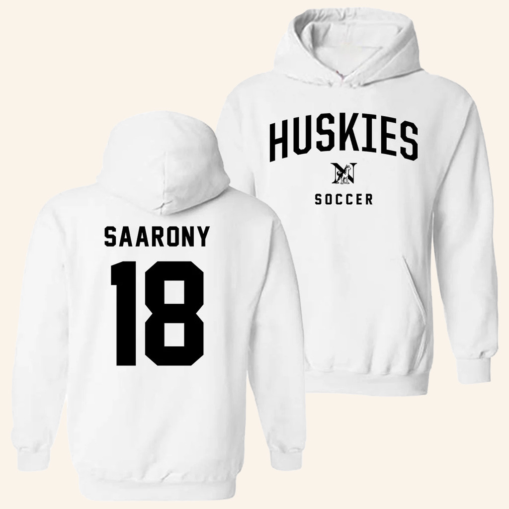 Northeastern Merch Men's Soccer Shai Saarony 18 Hoodie Best Gifts For Fans