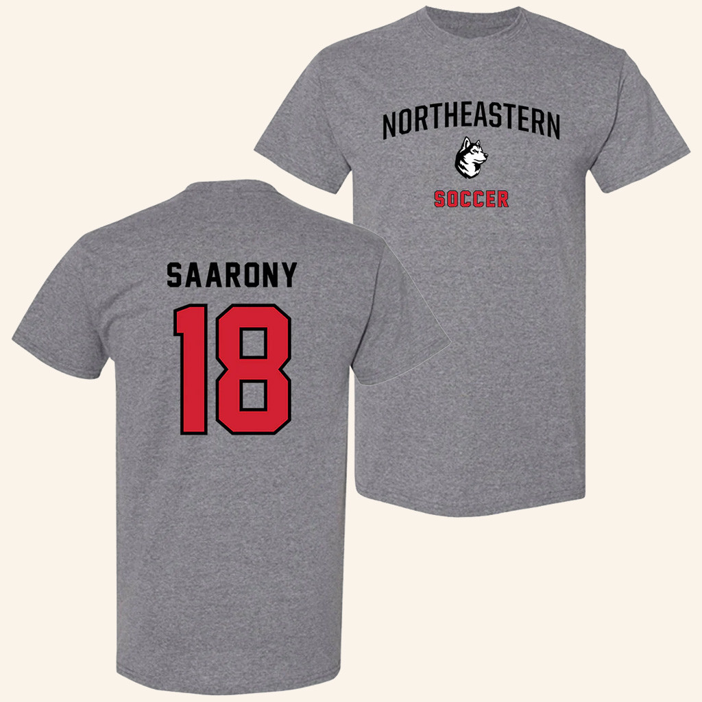 Northeastern Merch Men's Soccer Shai Saarony T-Shirt Gifts Ideas For Soccer Lovers