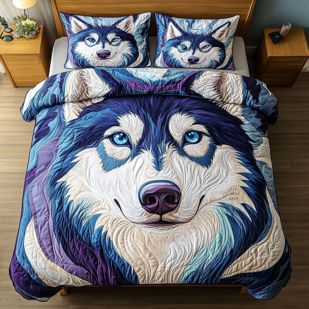 Northern Majesty Quilted Bedding Set Stylish Bedding Merch Gift for Home Lovers