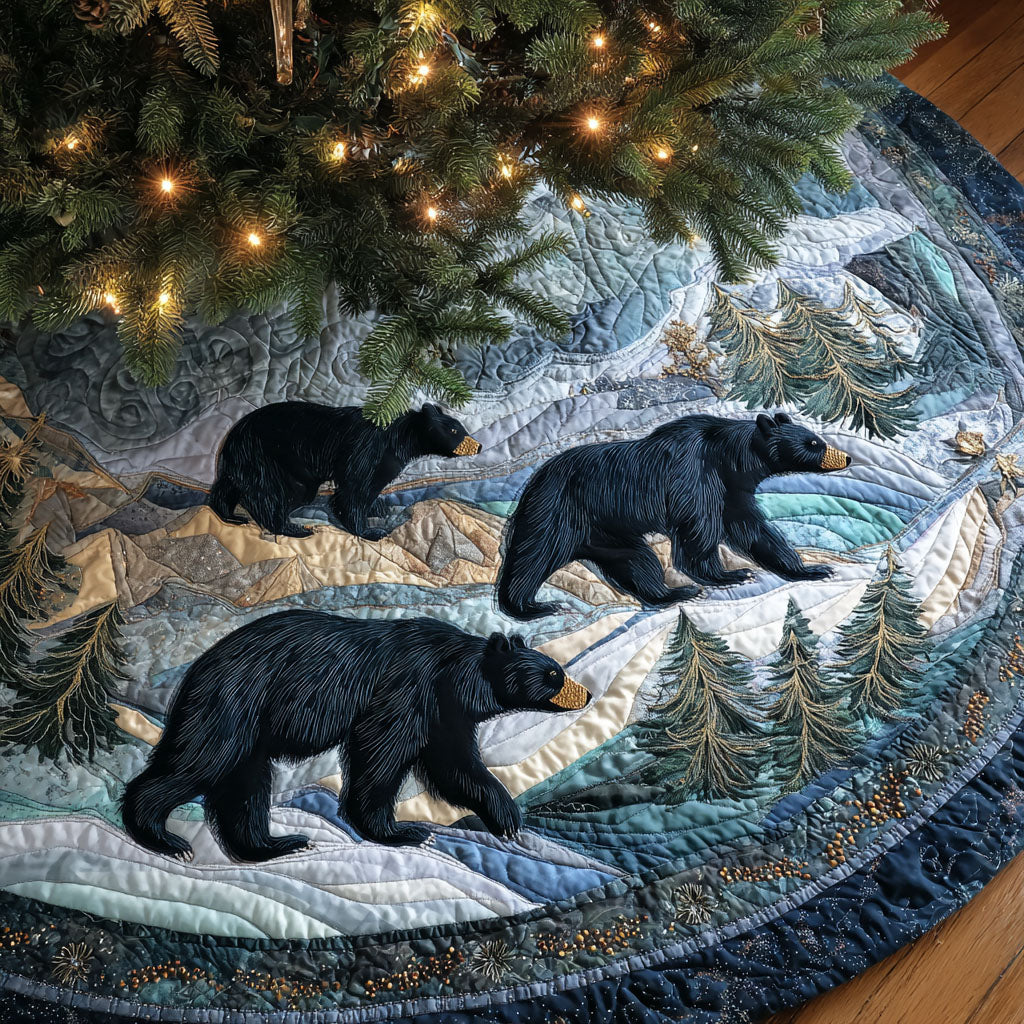 Northern Passage Christmas Quilted Tree Skirt Holiday Home Decor Gifts For Wildlife Enthusiasts