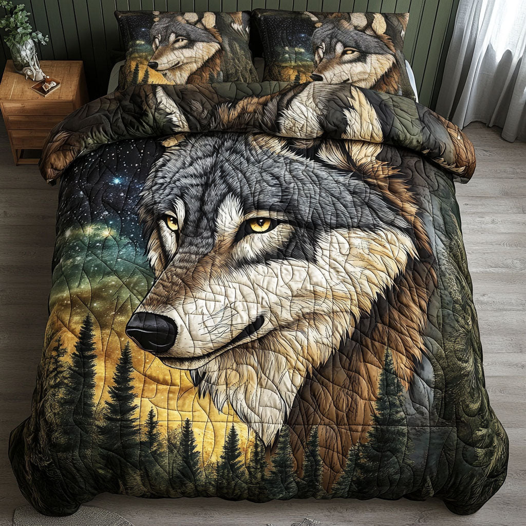 Northern Starlight Quilted Bedding Set Best Christmas Duvet Sets Great Wolf Christmas Gift