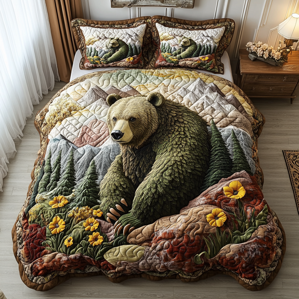 Northern Strength Quilted Bedding Set Best Comforter Sets Unique Gifts For Hunters
