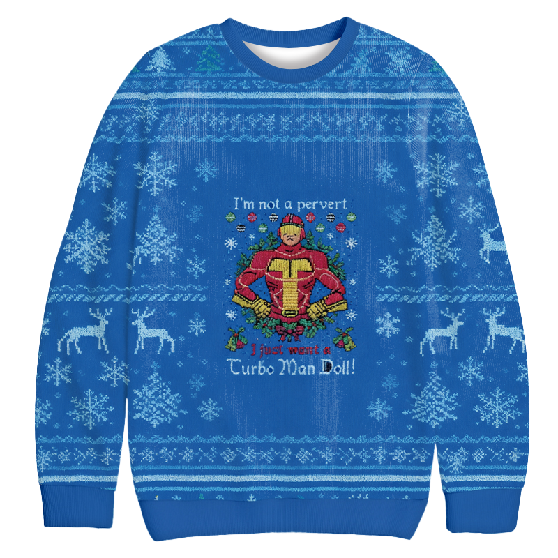 Not a Pervert Christmas Ugly Sweatshirt Holiday Season Gag Gift Top