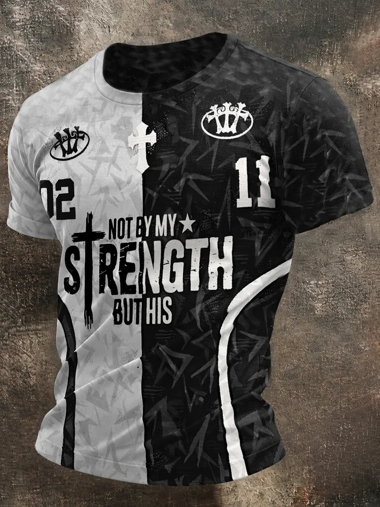 Not By My Strength But His Jesus Shirts Men 250th Anniversary Patriotic Apparel Gift For Him