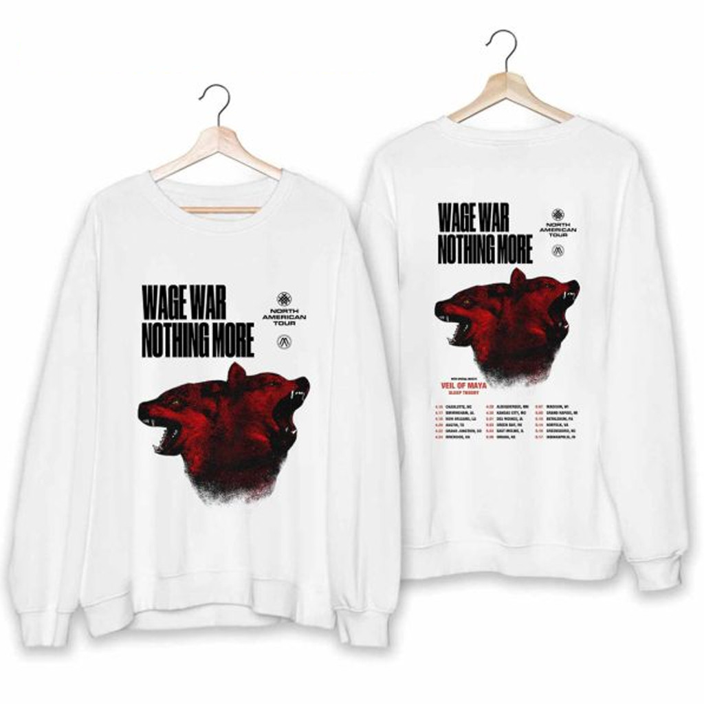 Nothing More Band Tour With Wage War Shirt Fan Merch Presents For Rock Music Lovers