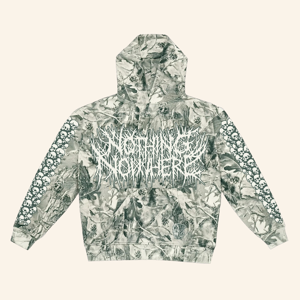 Nothing Nowhere Merch Vintage Graveyard Wood Camo Hoodie Christmas Gifts For Husband Nothing Nowhere Merch Vintage Graveyard Wood Camo Hoodie Christmas Gifts For Husband