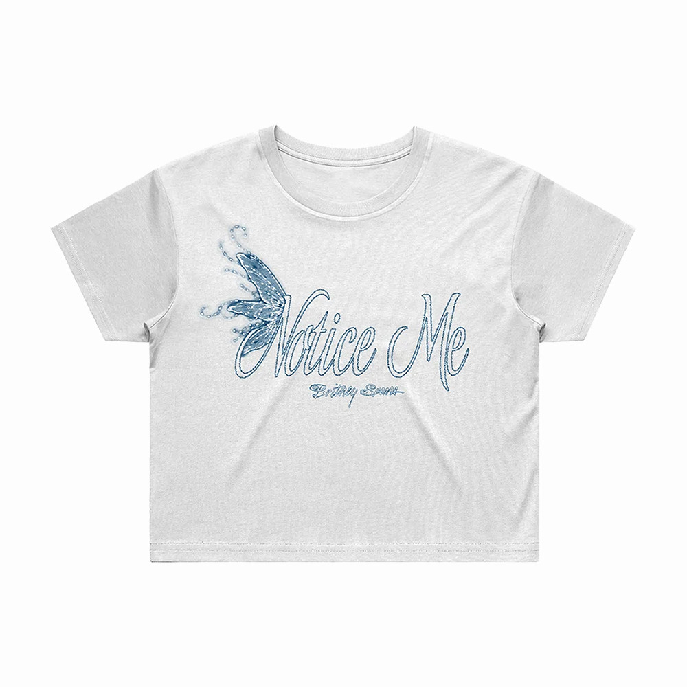 Notice Me Britney Spears Crop Top Nostalgic Pop Culture Merch Britney Spears Fans Gift