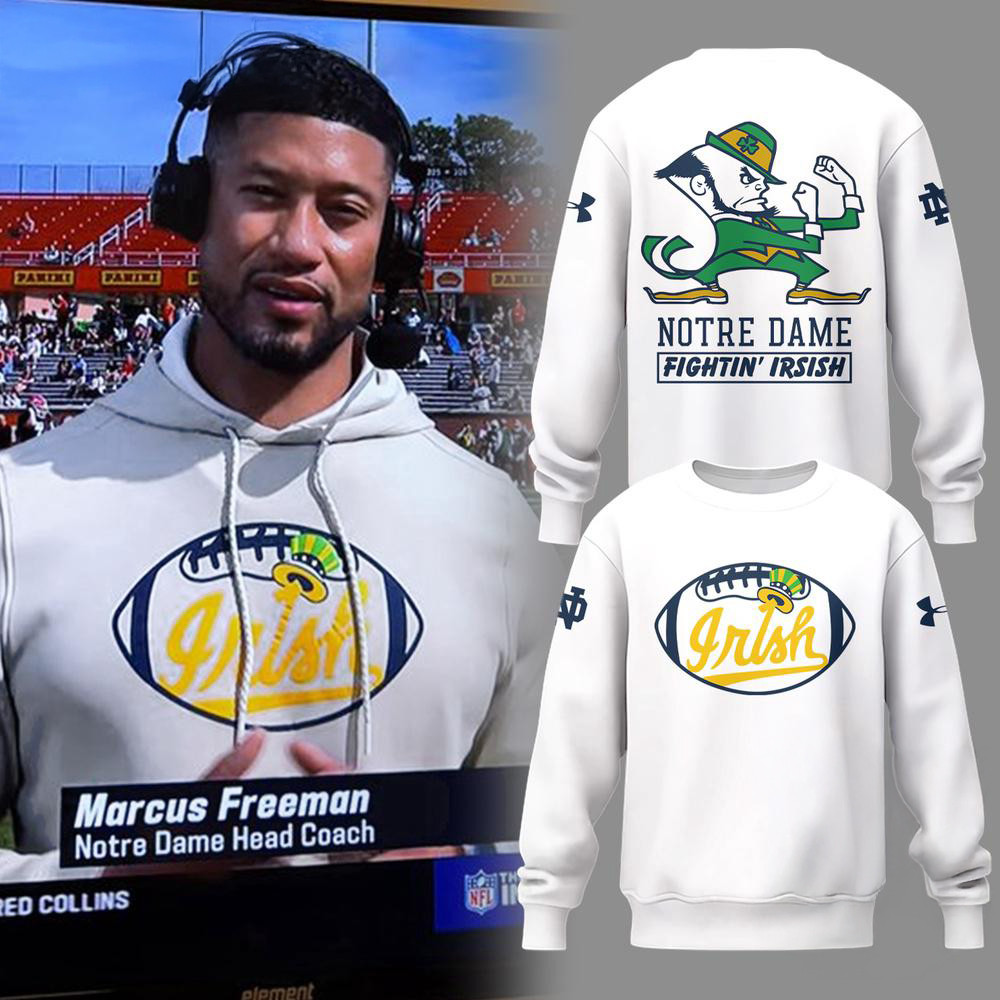 Notre Dame Football Irish 2025 Sweatshirt Football Fans Gifts