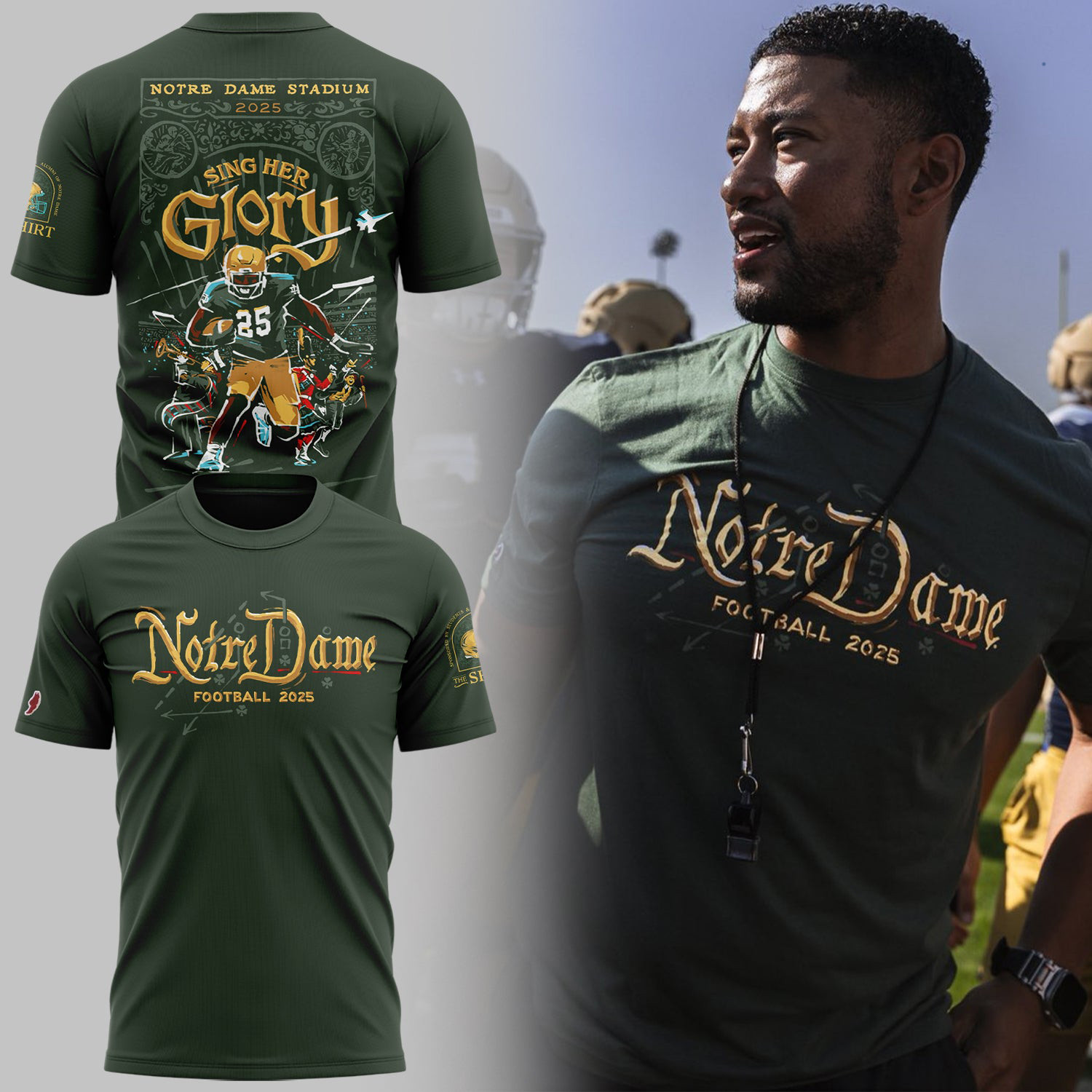 Notre Dame New Season 2025 Shirt Presents For Football Fans