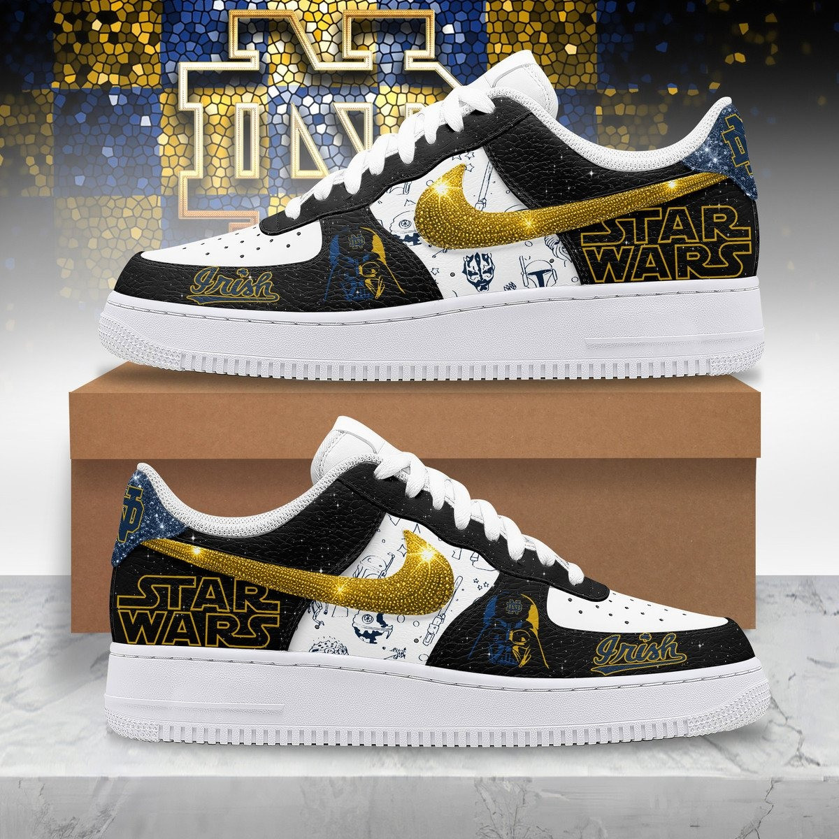 Notre Dame x Star Wars AF1 Shoes Men Women Gifts For Fans