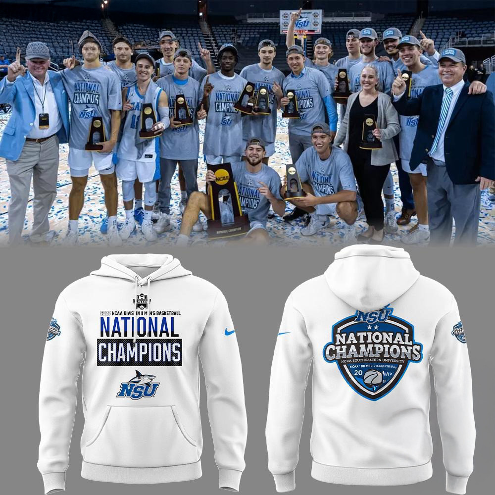 Nova Southeastern 2025 NCAA Division II Men's Basketball x National Champions Hoodie Gift For Fan