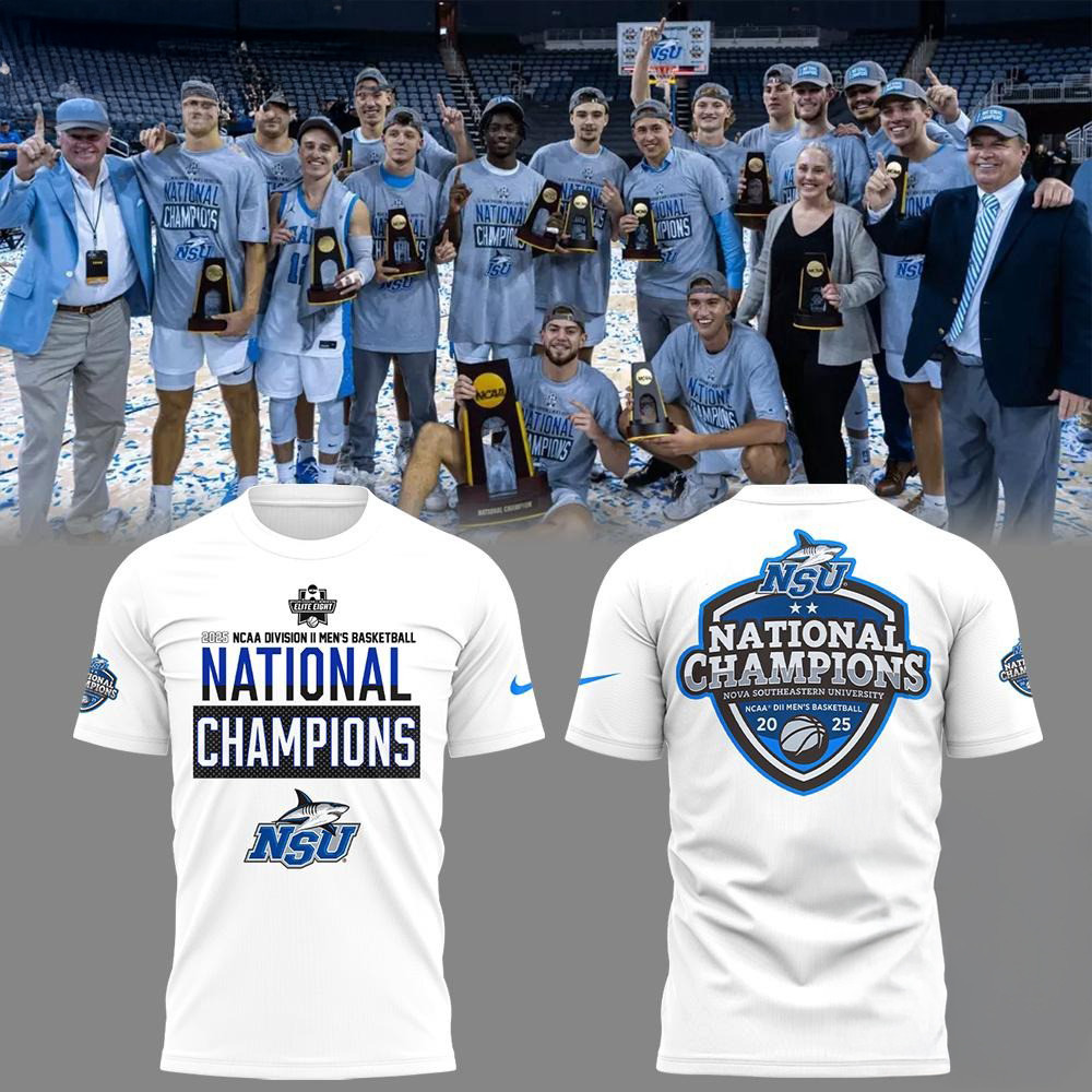 Nova Southeastern 2025 NCAA Division II Men's Basketball x National Champions Shirt Gift For Fan
