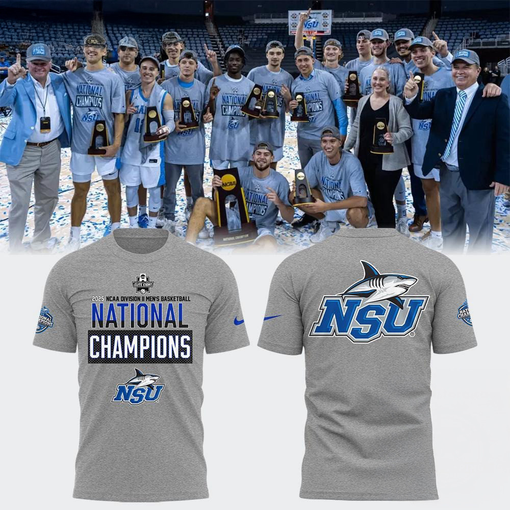 Nova Southeastern Men's Basketball x National Champions T-Shirt Presents For Basketball Fans