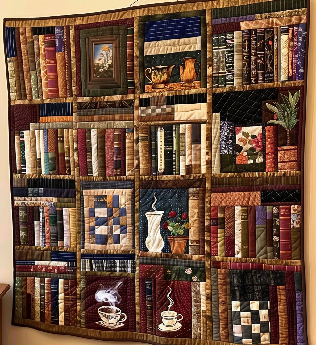 Novel Journey Quilted Blanket Cute Blankets For Girlfriend