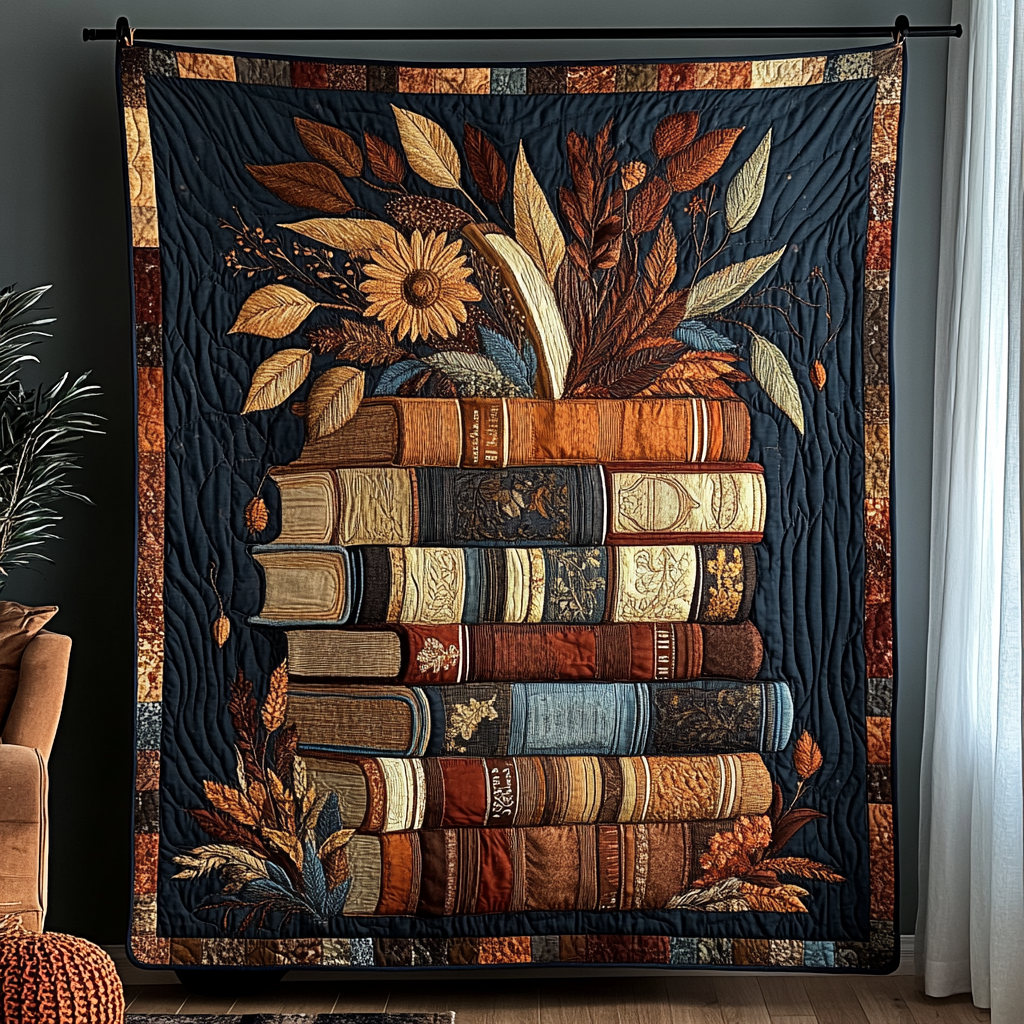 Novel Retreat Quilted Blanket Best Couch Throw Blanket Book Themed Gifts For Husband