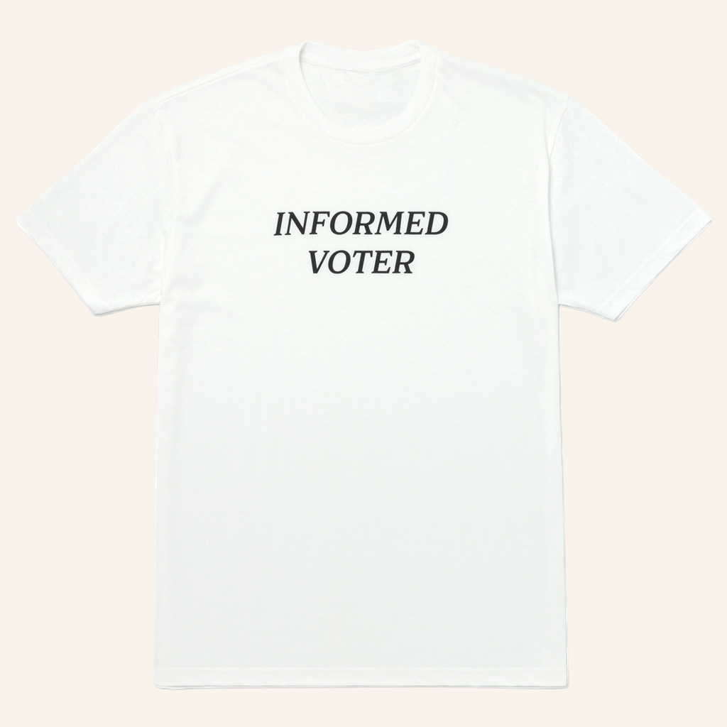 NPR Merch Informed Voter White T-Shirt Good Christmas Gifts For Friend NPR Merch Informed Voter White T-Shirt Good Christmas Gifts For Friend