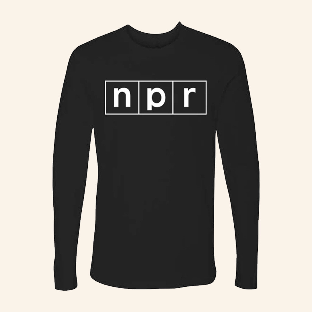 NPR Merch NPR Logo Long Sleeve Shirt Best Christmas Presents For Men NPR Merch NPR Logo Long Sleeve Shirt Best Christmas Presents For Men