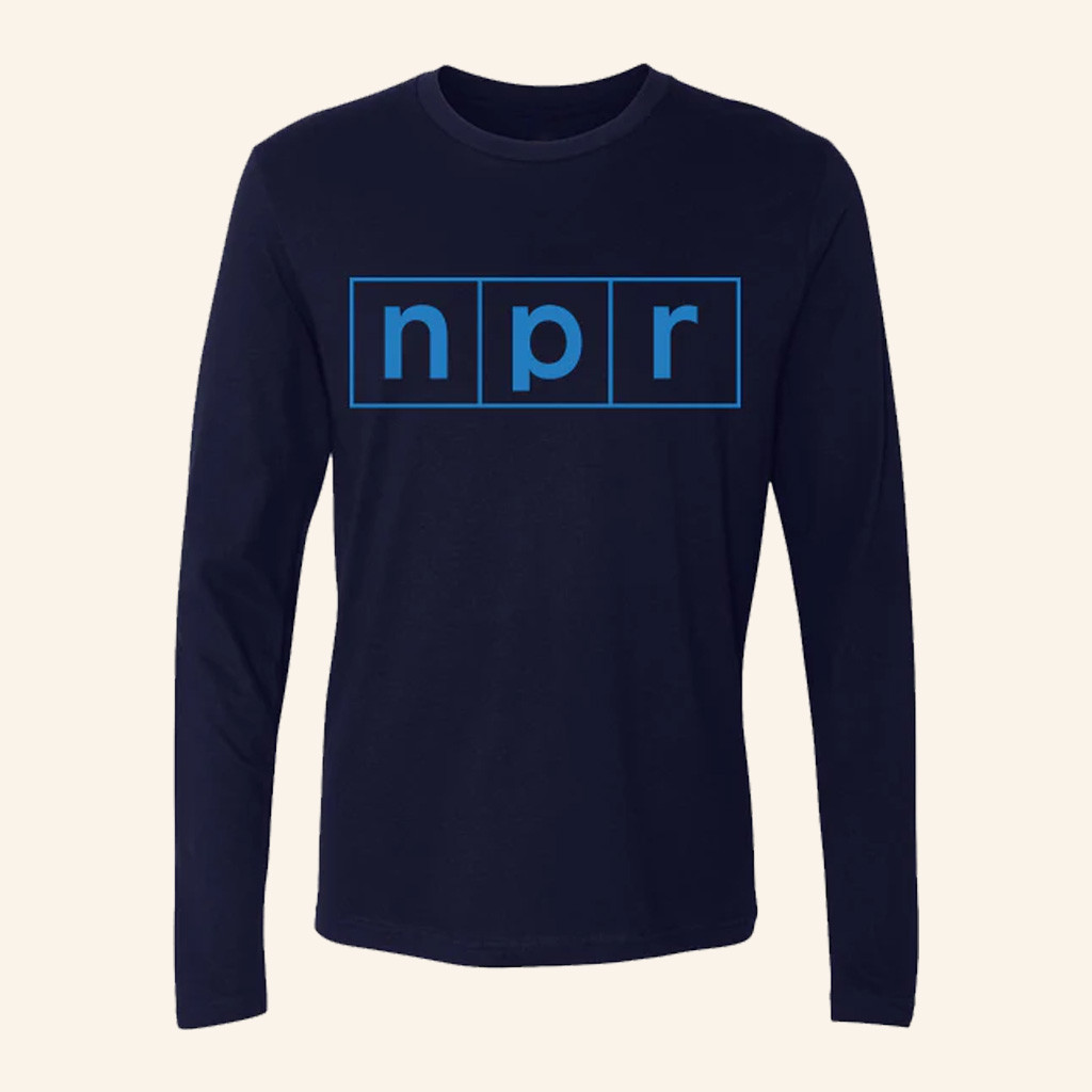 NPR Merch NPR Logo Long Sleeve Shirt Christmas Presents For Boyfriend