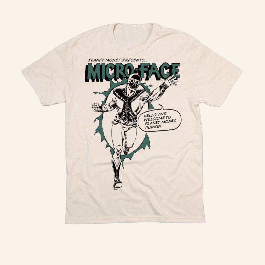 NPR Merch Planet Money Comic Micro Face T-Shirt Best Christmas Gifts For Him NPR Merch Planet Money Comic Micro Face T-Shirt Best Christmas Gifts For Him