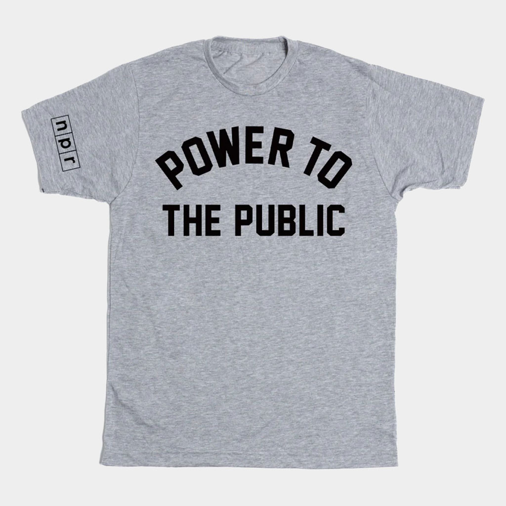 NPR Merch Power To The Public T-Shirt NPR Shirt Birthday Gift Ideas For Son