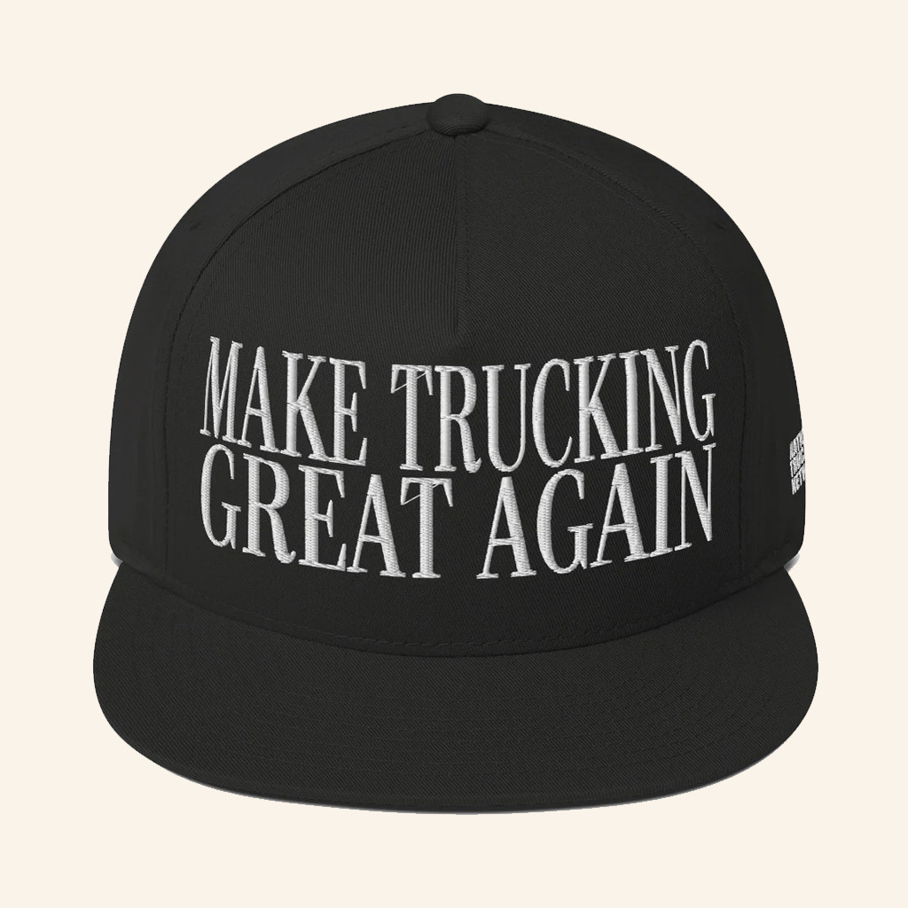 NTN Merch Embroidered Make Trucking Great Again Snapback Hat Gifts For Father