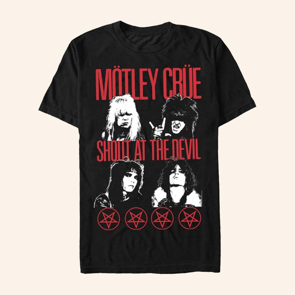 Nuclear Blast Merch Motley Crue Shout At The Devil Faces T-Shirt Gifts For Fans Nuclear Blast Merch Motley Crue Shout At The Devil Faces T-Shirt Gifts For Fans