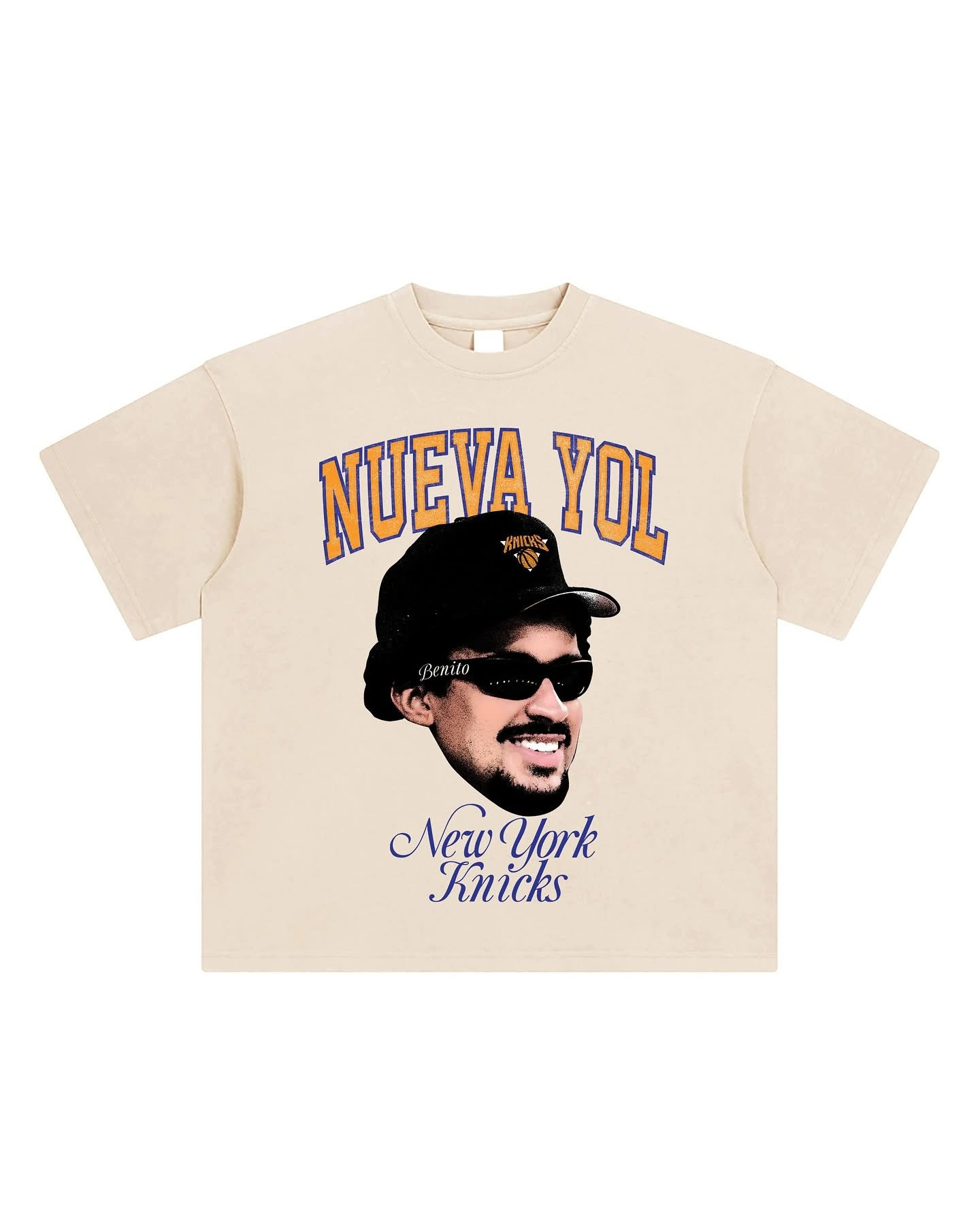 Nueva Yol Benito New York Knicks T-Shirt Bad Bunny Gifts For NY Knicks Fans