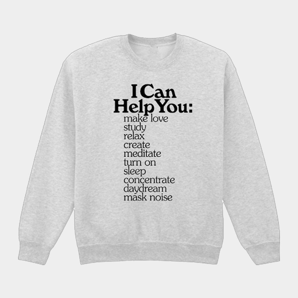 Numero Group Merch Numero Group Environments Crewneck I Can Help You Make Love Sweatshirt