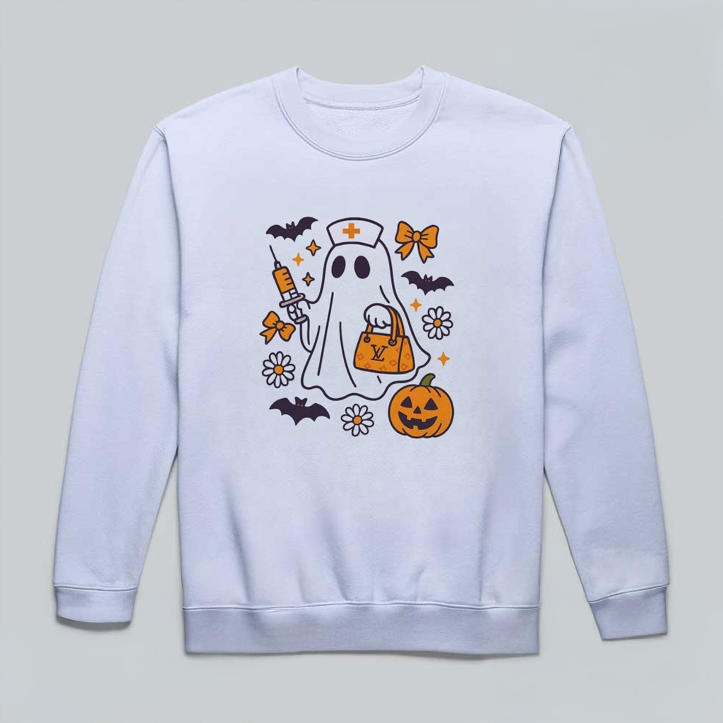 Nurse Halloween Coquette Sweatshirt Cute Spooky Nurse Sweatshirt Halloween Gifts Nurse Halloween Coquette Sweatshirt Cute Spooky Nurse Sweatshirt Halloween Gifts