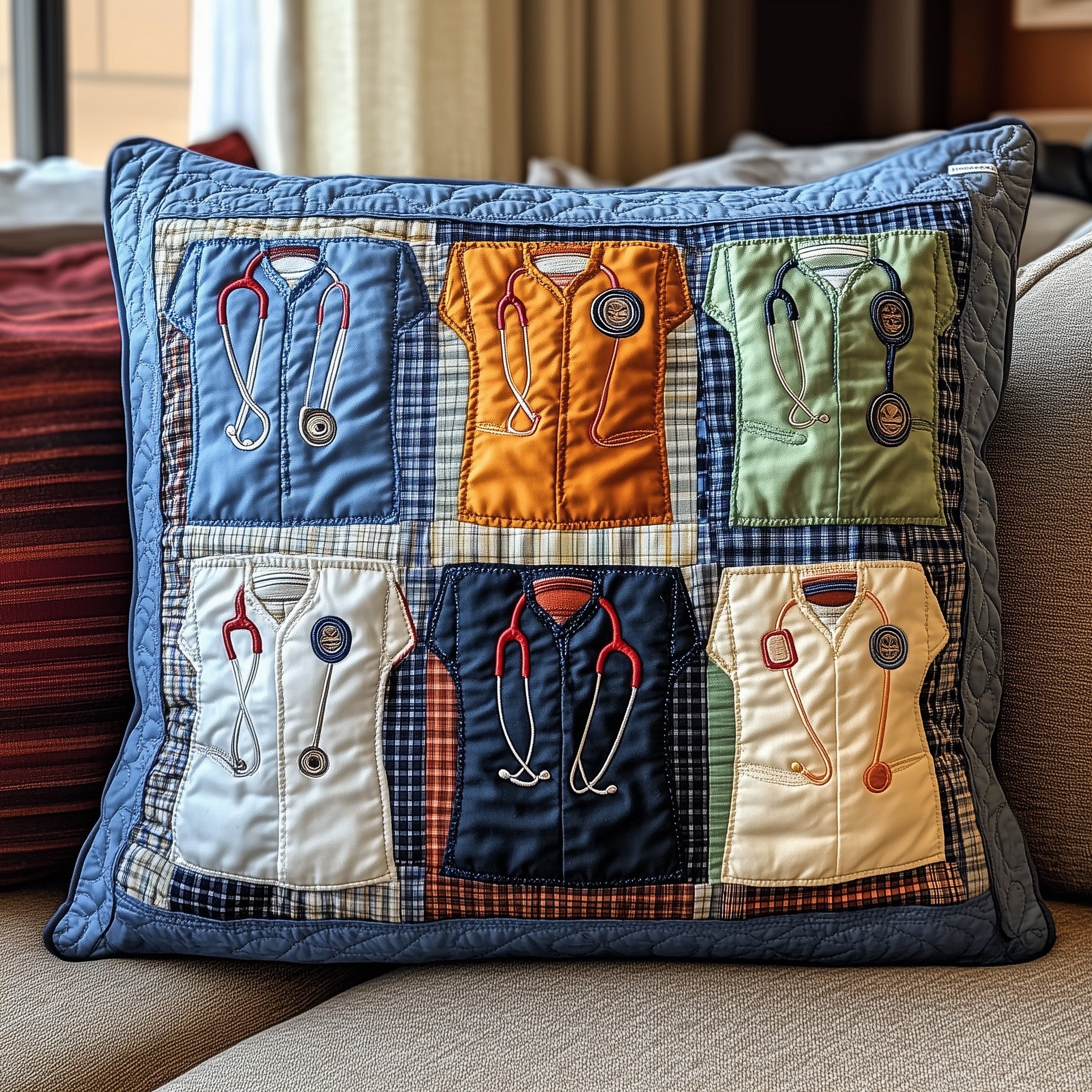 Nurse Life Quilted Pillow Case Pillow Protector CoverChristmas Presents For Nurses