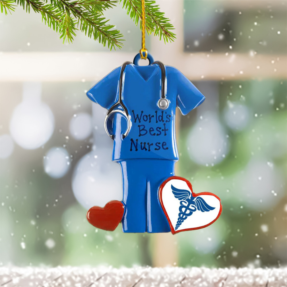 Nurse Ornament Best Christmas Tree Decorations World's Best Nurse