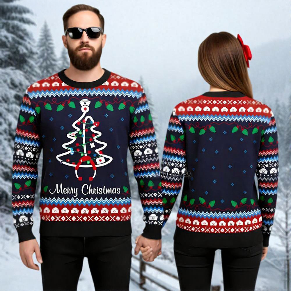 Nurse Ugly Christmas Sweater Holiday Wear Christmas Gifts For Nurse Lovers