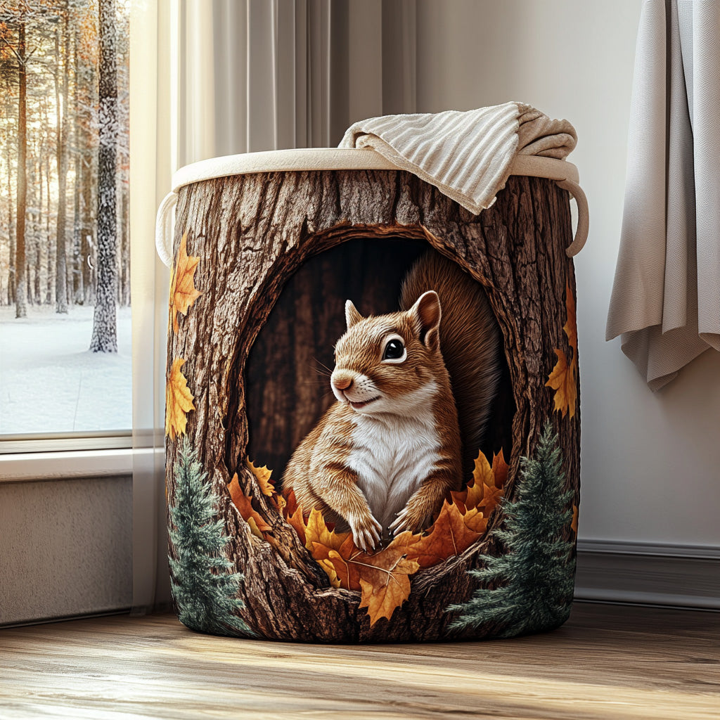 Nut Keeper Quilted Laundry Basket Merch For Dad