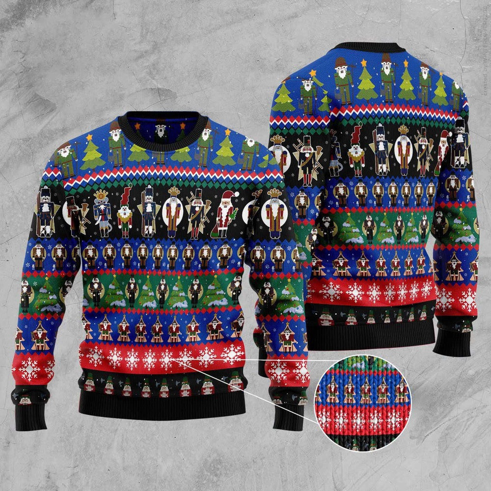 Nutcracker Cute Christmas All Over Print Funny Ugly Christmas Sweater Best Christmas Gifts