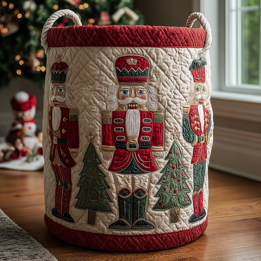 Nutcracker Delight Quilted Laundry Basket Back To School Merch