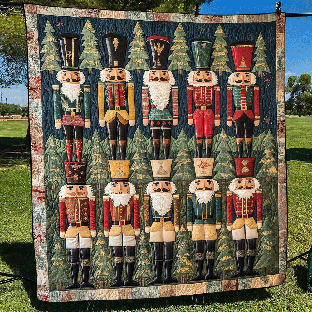 Nutcracker Dreams Quilted Blanket Cute Christmas Blankets