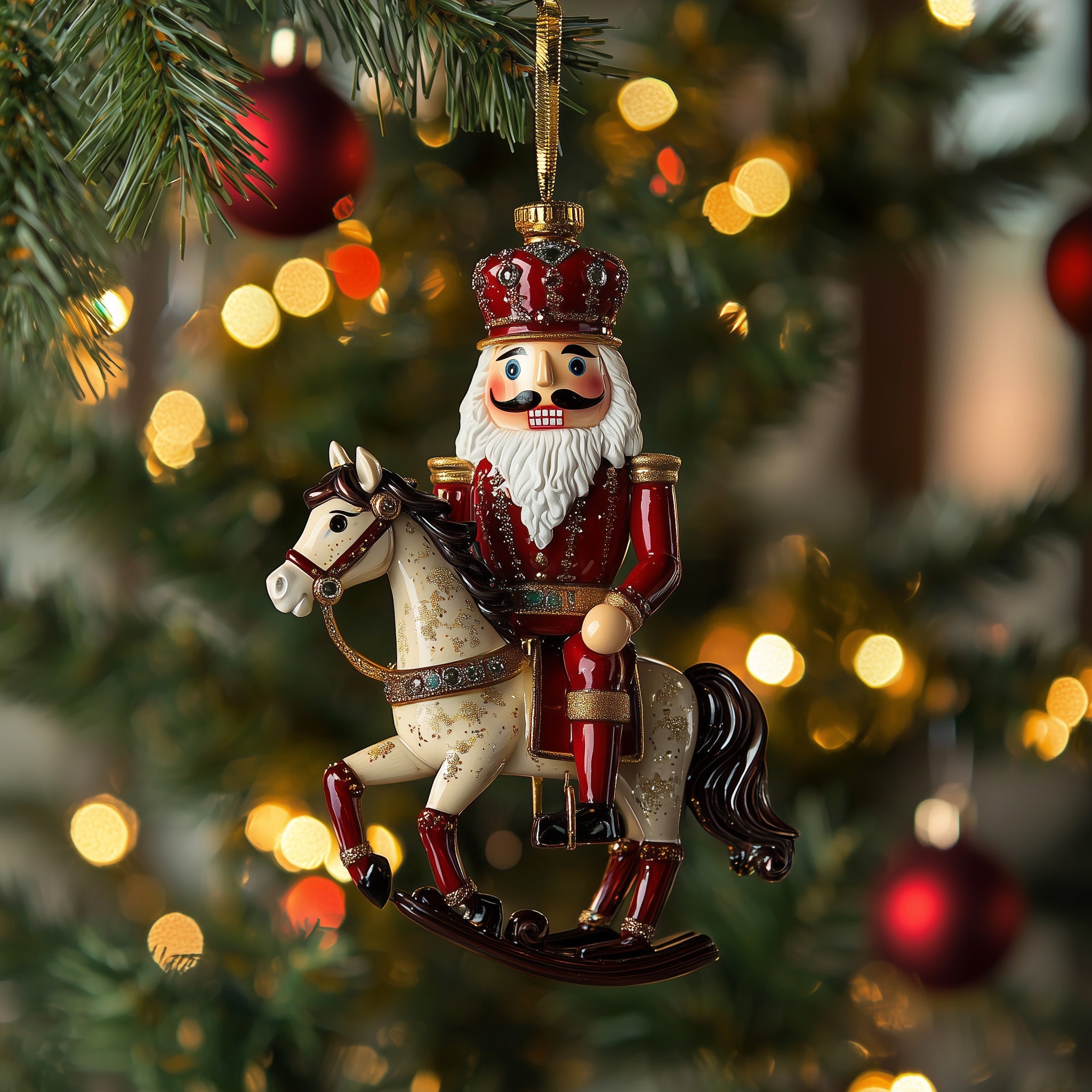 Nutcracker Guard Acrylic Ornament Christmas Ornament for Friends