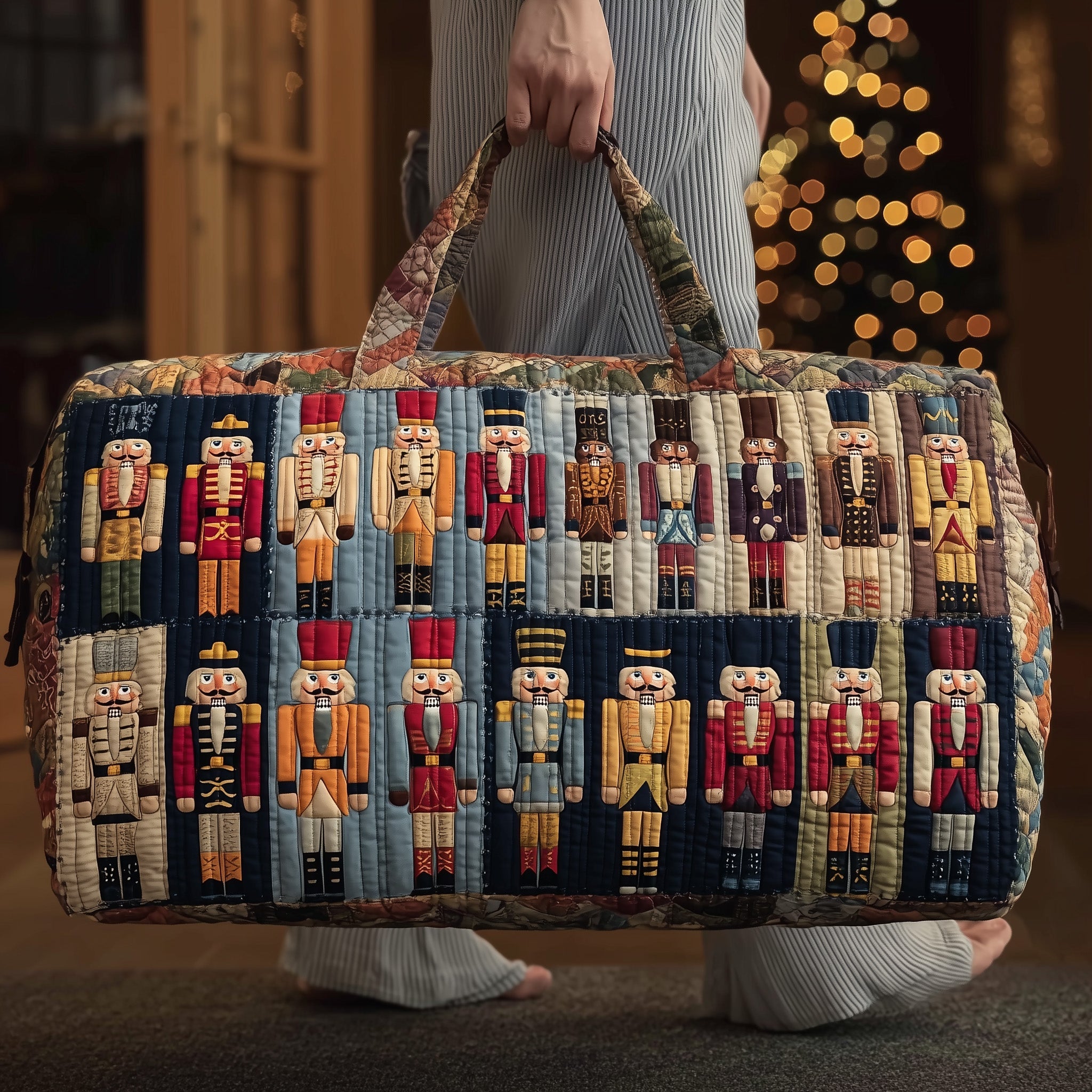 Nutcracker Guard Quilted Duffle Bag Easter Gift Idea