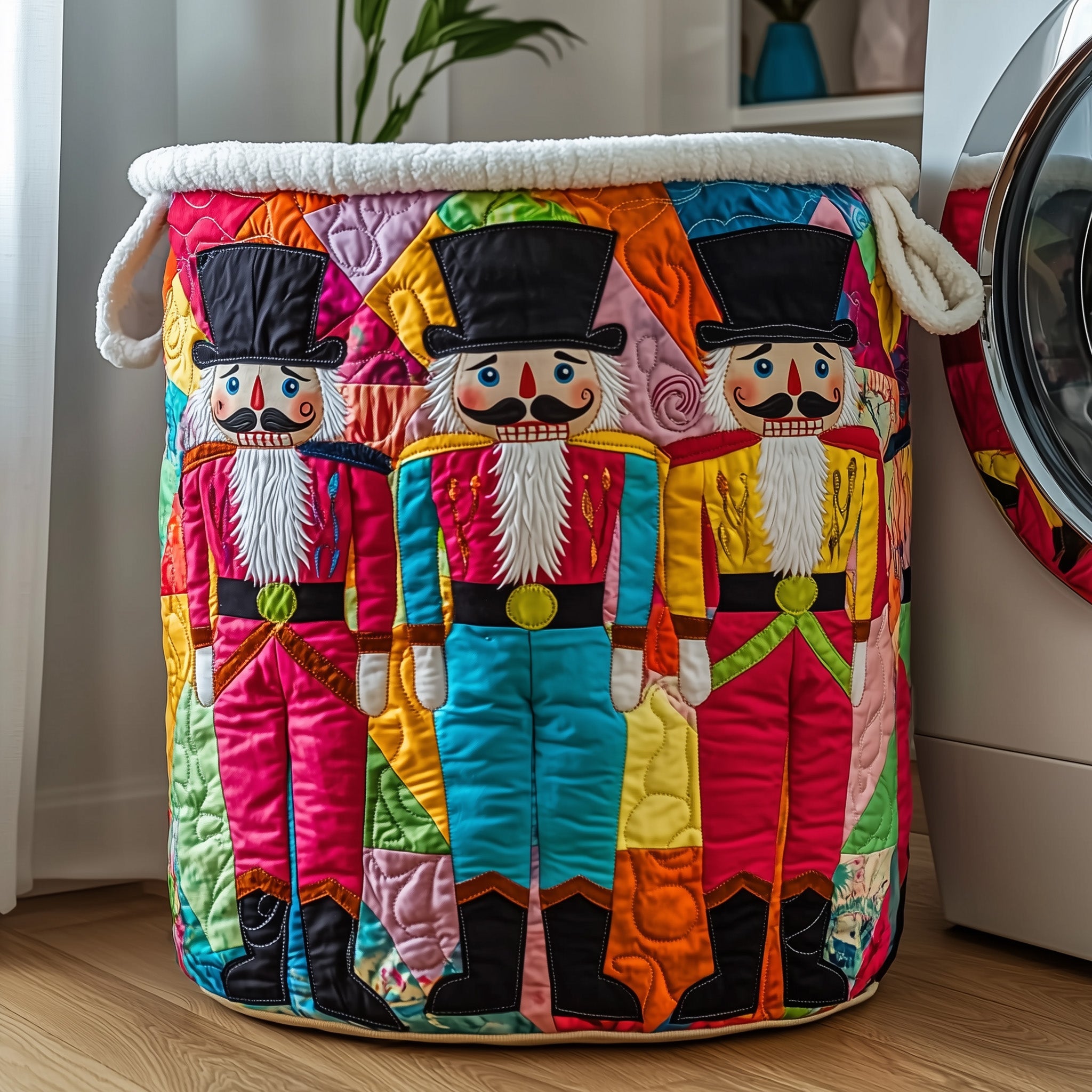 Nutcracker Guard Quilted Laundry Basket Gifts For Mom Christmas From Daughter
