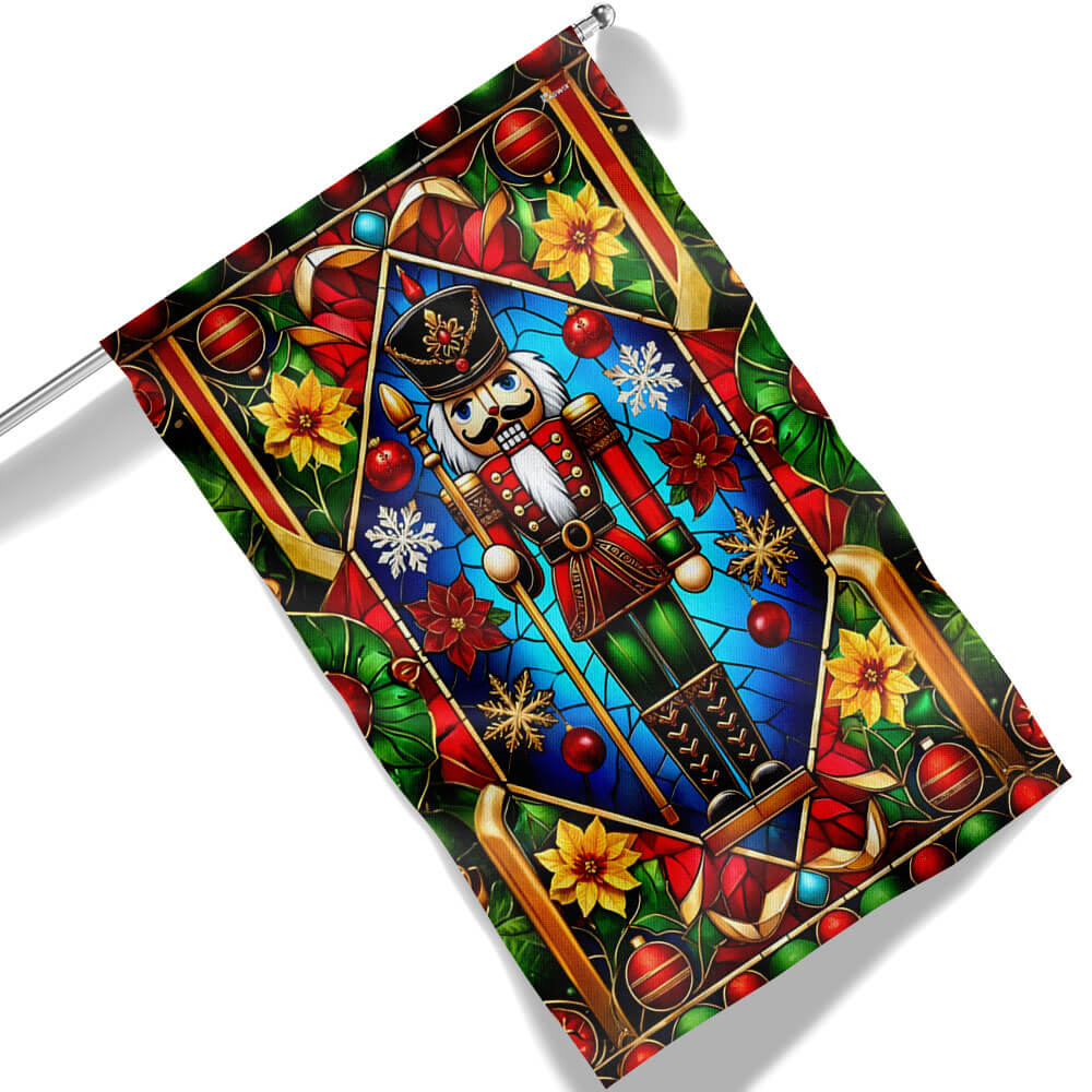 Nutcracker Holiday Wintertime Christmas Flag