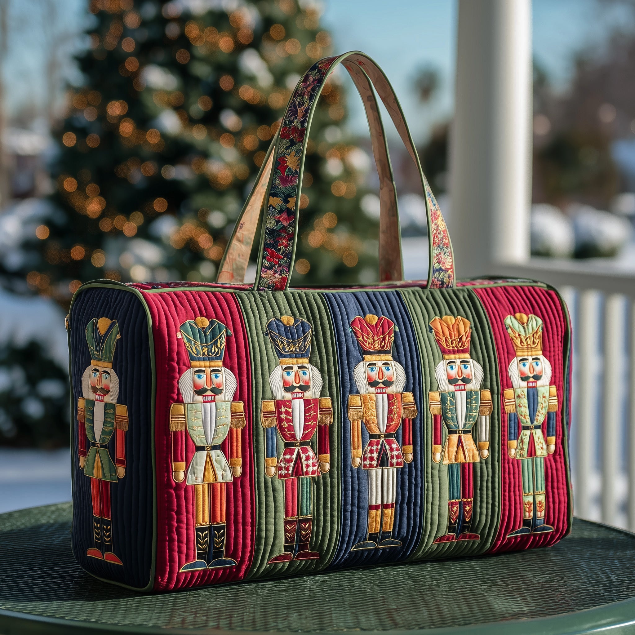 Nutcracker Quilted Duffle Bag Fall Gift Choice
