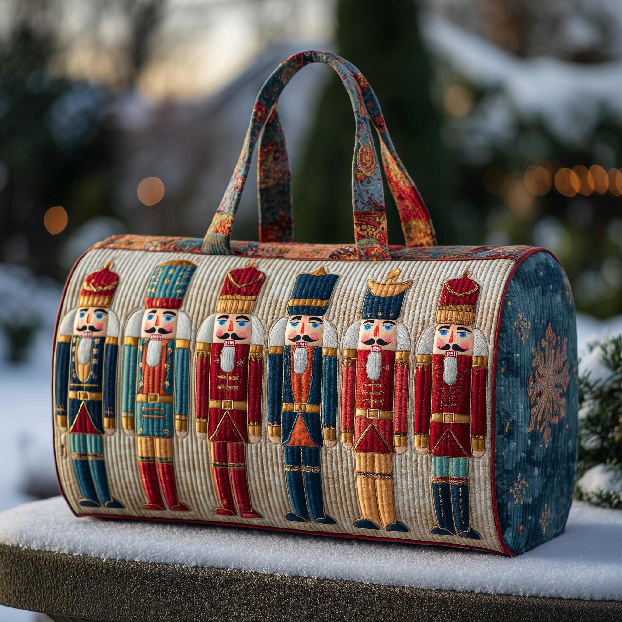 Nutcracker Quilted Duffle Bag Gift For Dad