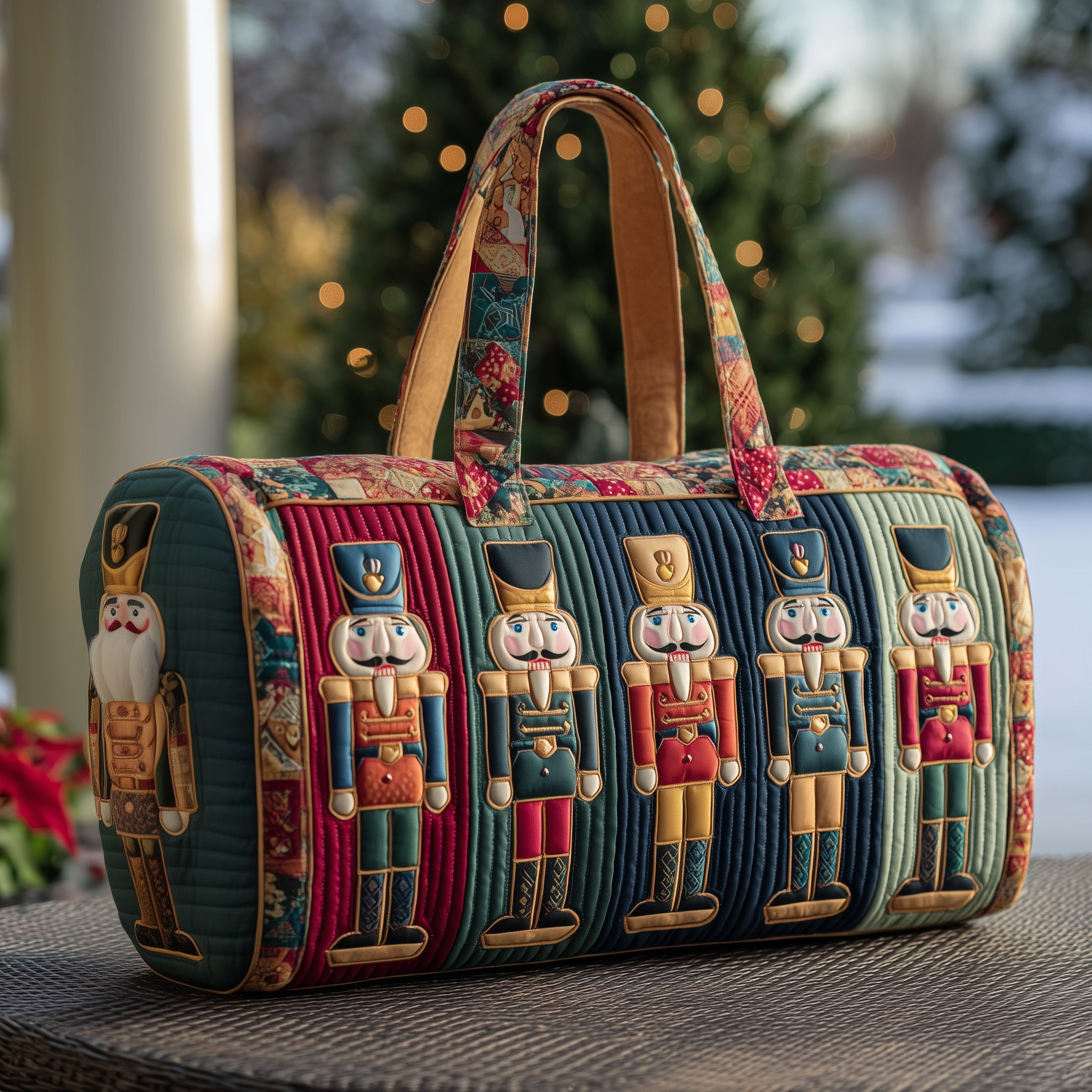 Nutcracker Quilted Duffle Bag Gift For Her
