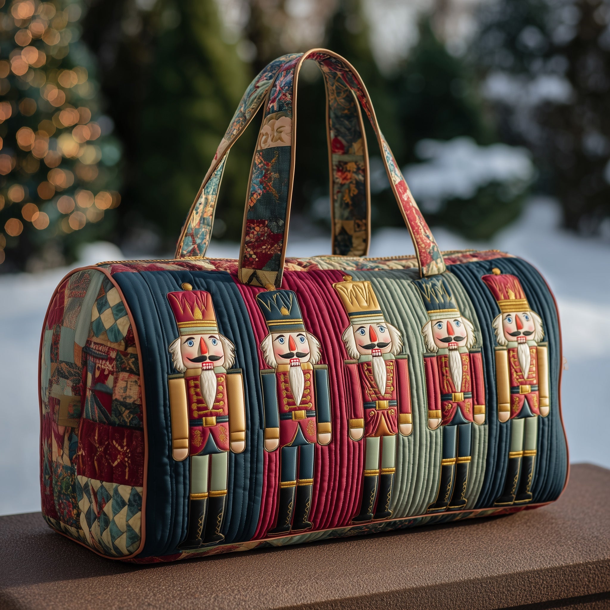 Nutcracker Quilted Duffle Bag Gift For Him